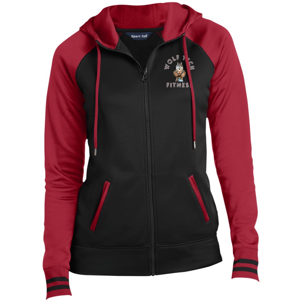 Wolf Tech Fitness Ladies' Sport-Wick® Full-Zip Hooded Jacket (LST236)