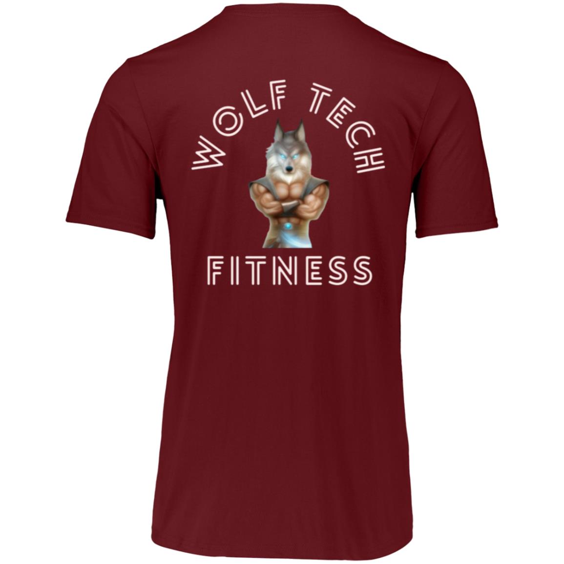 Wolf Tech Fitness Men's Essential Dri-Power Tee Back Logo (64STTM)