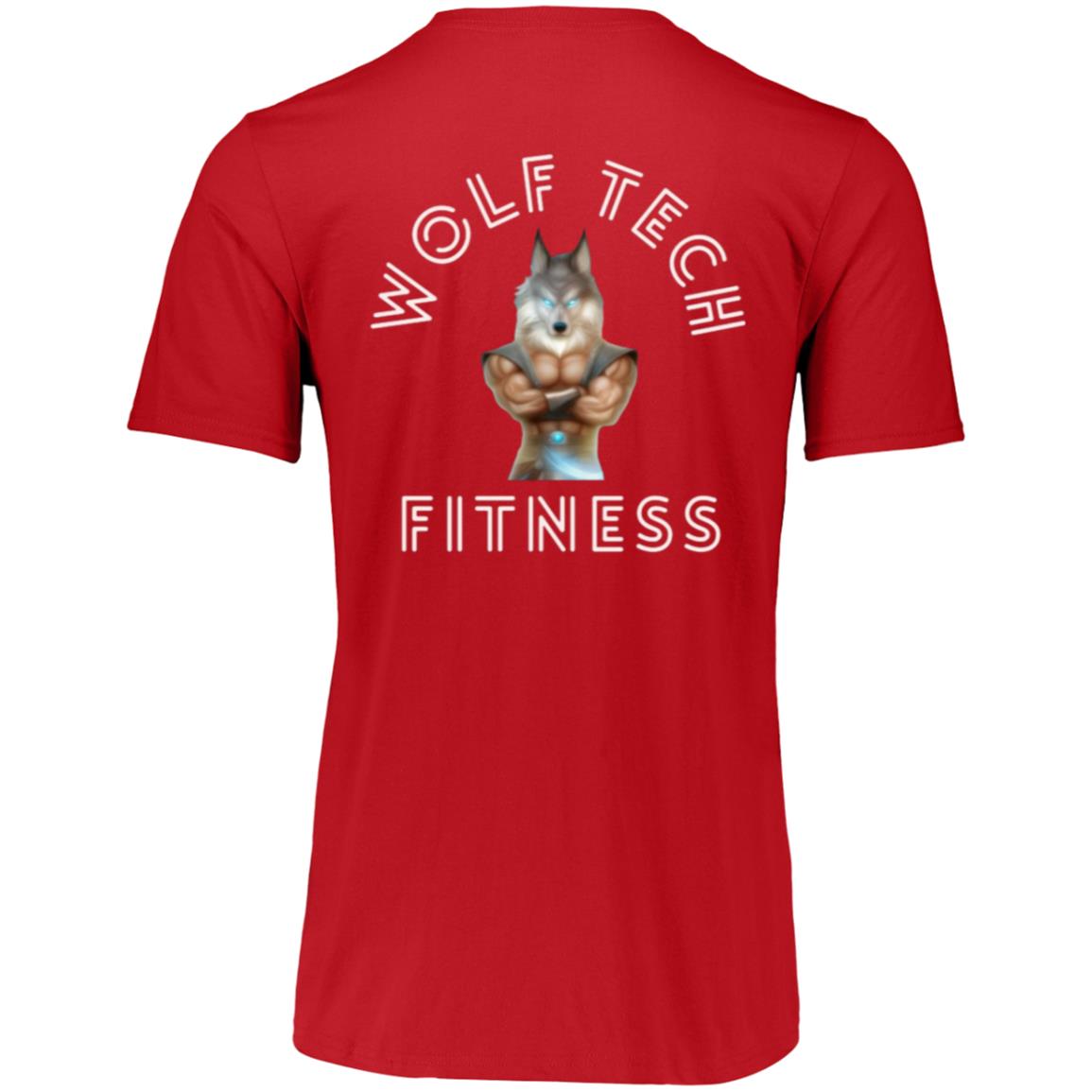 Wolf Tech Fitness Men's Essential Dri-Power Tee Back Logo (64STTM)