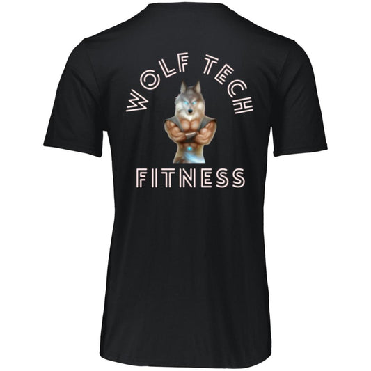 Wolf Tech Fitness Men's Essential Dri-Power Tee Back Logo (64STTM)