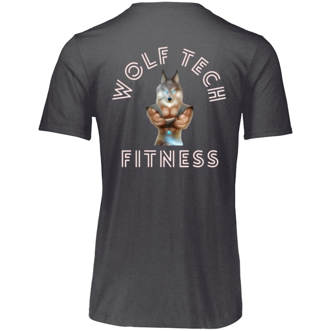 Wolf Tech Fitness Men's Essential Dri-Power Tee Back Logo (64STTM)