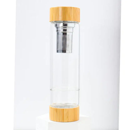 Natural Crystal Glass Water Bottle