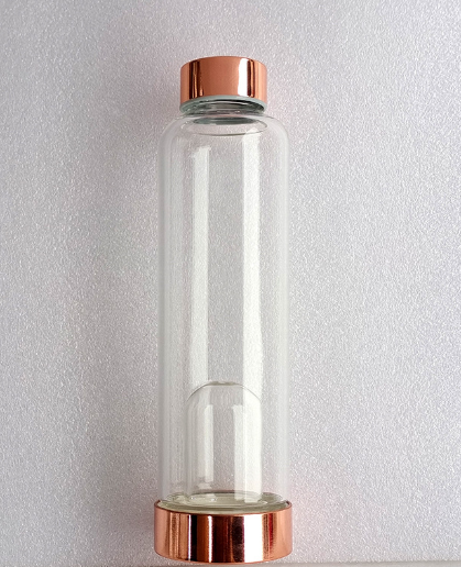 Natural Crystal Glass Water Bottle